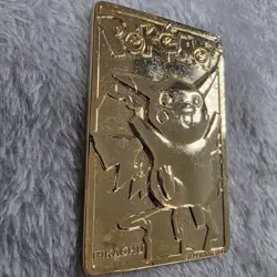 Burger King Pokemon 23k Gold Plated Pikachu #25 Trading Card in Case 1999 - Image 4