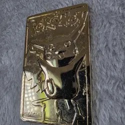 Burger King Pokemon 23k Gold Plated Pikachu #25 Trading Card in Case 1999 - Image 5