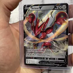 Scizor V 118/189 Swsh03: Darkness Ablaze Holo Ultra Rare Pokemon TCG - NM Card - Image 1