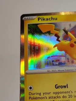 Pokemon Card Single Pikachu HOLO 2023 Trick Or Trade 062/193 - Image 2