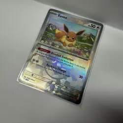 Eevee Master Ball Reverse Holo 074/131 Prismatic Evolutions Pokemon Card TCG NM - Image 2