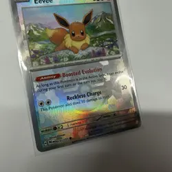 Eevee Master Ball Reverse Holo 074/131 Prismatic Evolutions Pokemon Card TCG NM - Image 3