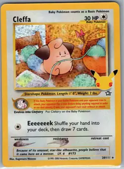 Cleffa 20/111 Holo Celebrations: Classic Collection - Pokemon Card - NM - Image 1