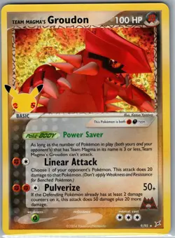 Team Magma's Groudon 9/95 Holo Celebrations - Pokemon Card - NM - Image 1