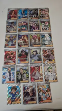 POKEMON TCG LOT TRAINER SUPPORTER FULL ART HOLO 23 Card Lot NM - Image 1