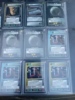 Large Lot Star Trek Black Border and White Border CCG 500+ Cards - Image 1
