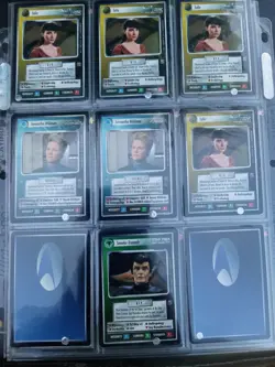 Large Lot Star Trek Black Border and White Border CCG 500+ Cards - Image 3