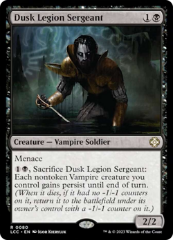 Dusk Legion Sergeant [The Lost Caverns of Ixalan Commander] Magic MTG - Image 1