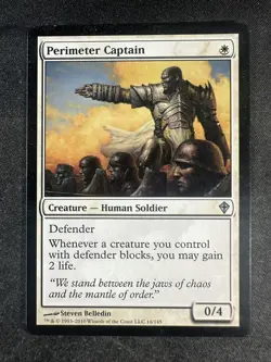 MTG Magic the Gathering 16 Perimeter Captain Worldwake Uncommon NM/LP - Image 1