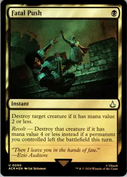 Fatal Push - Foil - U - - Universes Beyond: Assassin's Creed - #90 - NM - MTG - Image 1