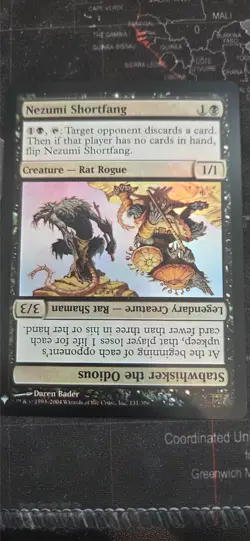 MtG Nezumi Shortfang // Stabwhisker the Odious FOIL - Image 1