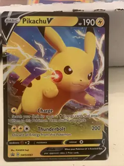 Pokemon Shining Fates Collection Promo Pikachu V SWSH061 - NM - Image 1