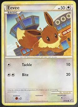 Eevee 47/90 Pokemon English HeartGold & SoulSilver Undaunted 2010 - Image 1