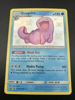 Quagsire SV10/SV94 SHINY HOLO ALTERNATE ULTRA RARE Hidden Fates Pokemon NM 2019 - Image 1
