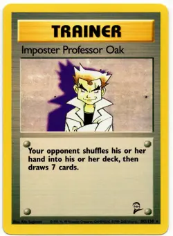 Pokemon - Base Set 2 Imposter Professor Oak 102/130 NM - Image 1