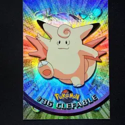 topps Pokemon TV Animation Edition Series 1 Rainbow Holo Foil #36 Clefable - Image 1