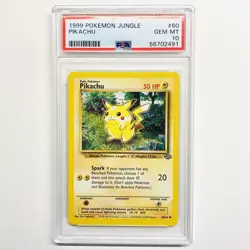 Pokemon Pikachu Jungle Unlimited #60 PSA 10 Gem Mint - Image 1