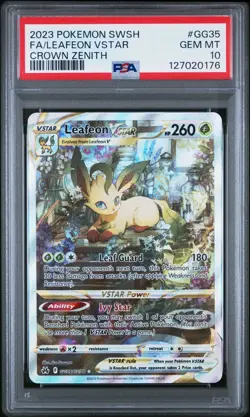 Leafeon and Glaceon VSTAR SEQUENTIAL PSA 10 GG35/40 Pokemon Crown Zenith - Image 4