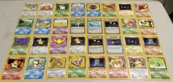 (32) Pokemon Non Holo Card 1st EDITION 1999 Lot Rare Jungle Fossil Neo Rocket - Image 1