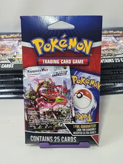Pokemon Trading Cards Game Mystery Packs 25 Cards 1 Foil Guaranteed New 2024 - Image 1