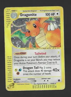 Pokemon Card- Dragonite-Expedition-Holo-9/165-Rare-ENG - Image 1