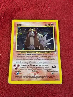 Entei 06/64 Neo Revelation Holo GERMAN Wotc Pokemon Card Played - Image 1