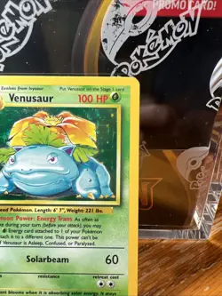Pokemon TCG Venusaur Base Set Rare Card 15/102 Vintage Unlimited Nice Holo - Image 3