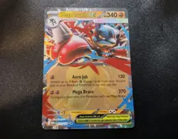 Mega Lucario ex 077/132 Holo Double Rare Mega Evolution Pokemon Card NM - Image 1
