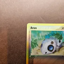 Aron 56/100 Pokemon EX Sandstorm Reverse Holo Card - LP - Image 2