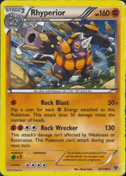 Rhyperior 62/146 (Cosmos Holo) Promo Blister Exclusives Pokemon Card MP/HP - Image 1