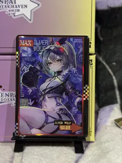 GODDESS STORY SENPAI HAVEN 6 MAX-002 SILVER WOLF HONKAI STAR RAIL WAIFU CARD - Image 1