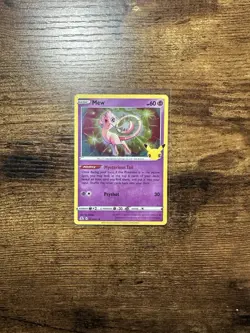 Mew Holo 11/25 Celebrations Pokemon TCG Single Card ENGLISH NM - Image 1