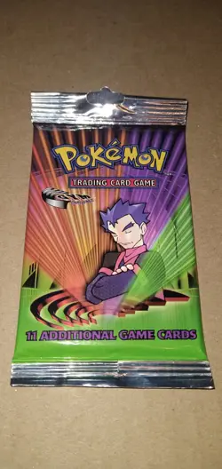 Unopened Pack of Gym Challenge Pokemon Cards - Image 1