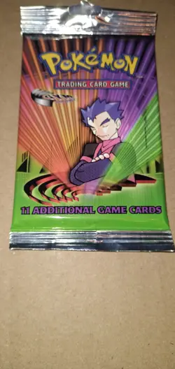 Unopened Pack of Gym Challenge Pokemon Cards - Image 3