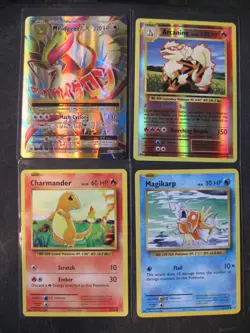 M PIDGEOT EX/ARCANINE/CHARMANDER/MAGIKARP 4-CARD LOT 2016 Pokemon XY Evolutions - Image 1