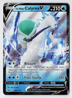 Ice Rider Calyrex V - SWSH130 - SWSH: Sword & Shield Promo Cards Promo Holo NM - Image 1