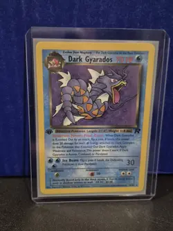Dark Gyrados Pokemon TCG Trading Card - RARE - 25 / 82 Team Rocket First Edition - Image 1