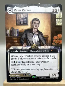 NYCC 2025 exclusive MTG Peter Parker Amazing Spider-man PROMO Magic Gathering - Image 2