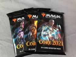 3x CORE 2021 Set 15 Card SEALED Booster Packs Magic the Gathering MTG - Image 1