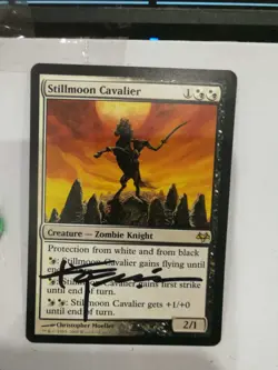 MTG Stillmoon Cavalier Eventide Artist SIGNED CHRISTOPHER MOELLER LP/EX L3 - Image 1