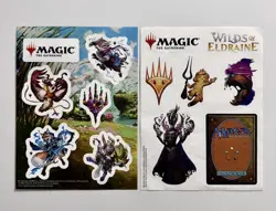 Magic The Gathering Promo Sticker Sheets Lot Wilds of Eldraine + Bloomburrow MTG - Image 1