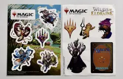 Magic The Gathering Promo Sticker Sheets Lot Wilds of Eldraine + Bloomburrow MTG - Image 2