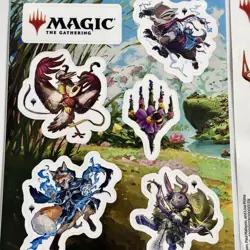 Magic The Gathering Promo Sticker Sheets Lot Wilds of Eldraine + Bloomburrow MTG - Image 4
