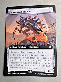 MTG, Scavenged Brawler (Extended Art) Commander 071/78, The Brothers' War - Image 1