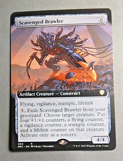 MTG, Scavenged Brawler (Extended Art) Commander 071/78, The Brothers' War - Image 2