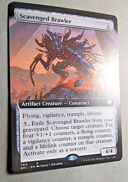 MTG, Scavenged Brawler (Extended Art) Commander 071/78, The Brothers' War - Image 3