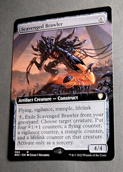 MTG, Scavenged Brawler (Extended Art) Commander 071/78, The Brothers' War - Image 5