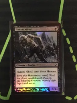 MTG Magic The Gathering Hunted Ghoul Foil Black Zombie Commander - Image 1