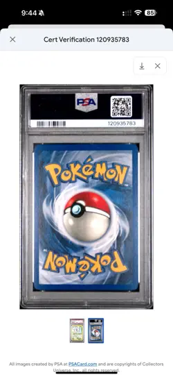 2001 Pokemon So. Islands Butterfree Promo #9 Psa 8 - Image 2