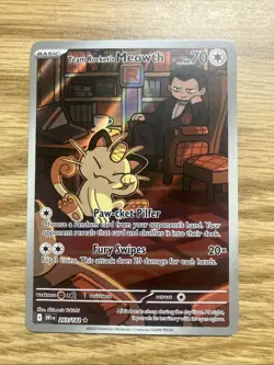 Pokemon TCG Team Rockets Meowth & Giovanni Cosmos Holo Promos NM Condition - Image 1